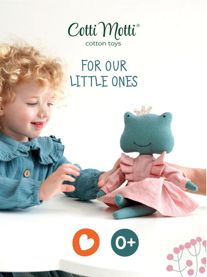 Jucărie moale, Fiona the Frog 34cm, Orange Toys