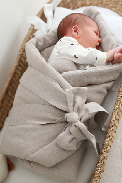 Wrap din panza pentru infasat Beige - Babyly