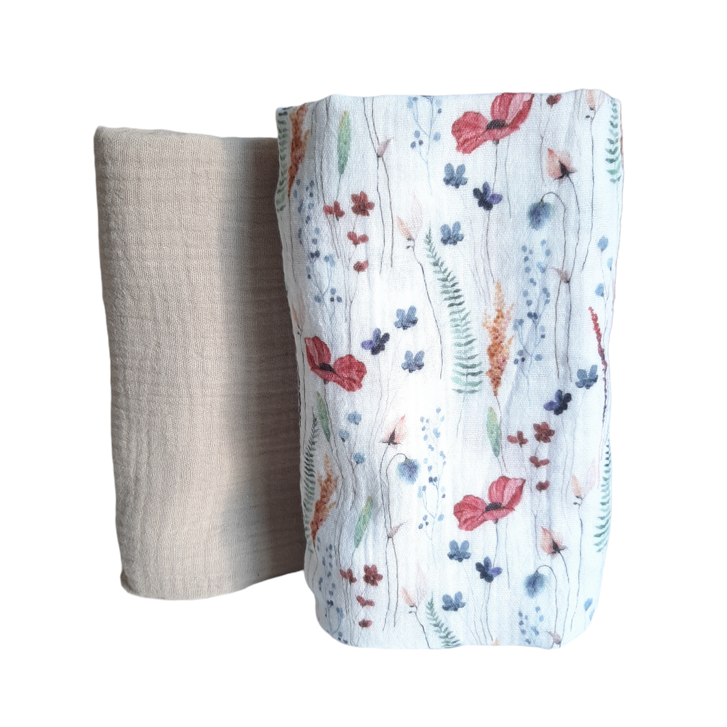 Set de 2 museline din bumbac XS, Poppy sand- Siepdesign