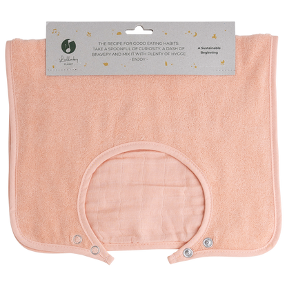 Baveta cu doua fete pentru bebelusi 50X30cm, Rose Quartz- Lullaby Planet